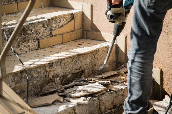 Concrete Stair Demolition in Kokomo